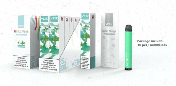 VEIIK Micko Mega Disposable Vaporizer 800 Puffs –  35 mg